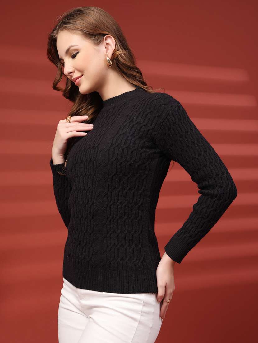 women self desigend long sleeve pullover - 22226824 -  Standard Image - 1