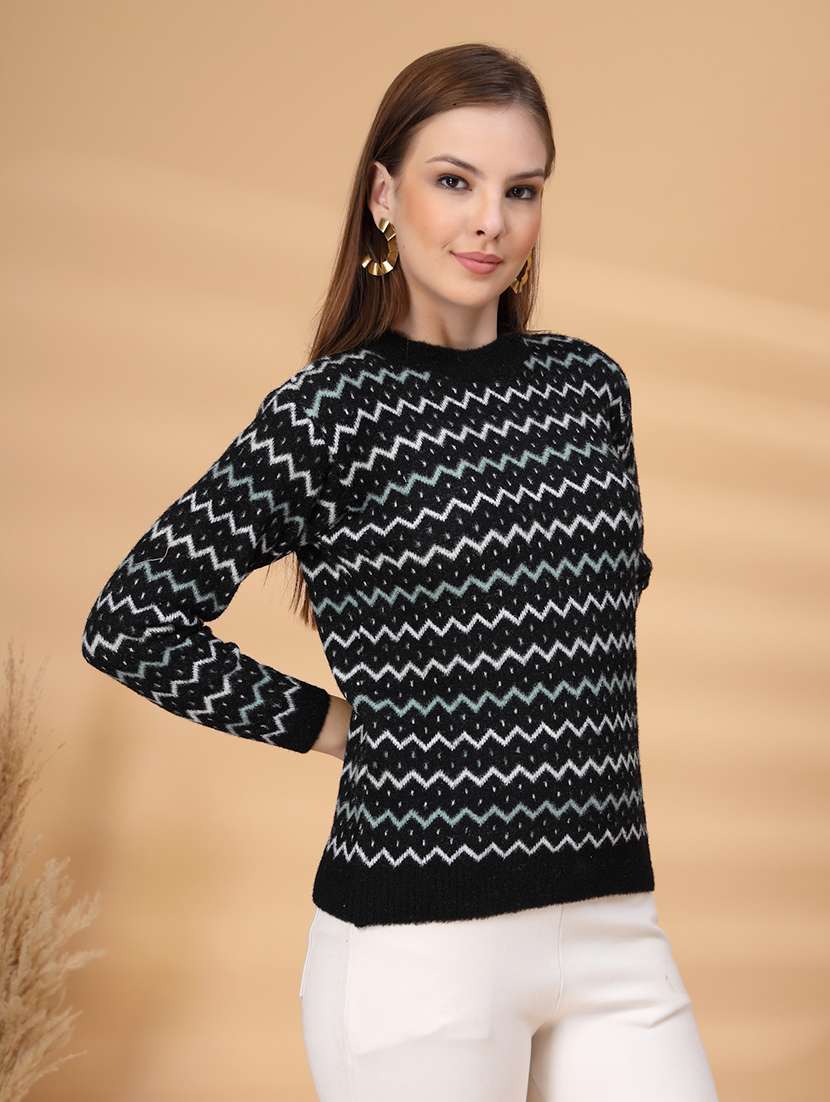 women self desigend long sleeve pullover - 22226833 -  Standard Image - 1