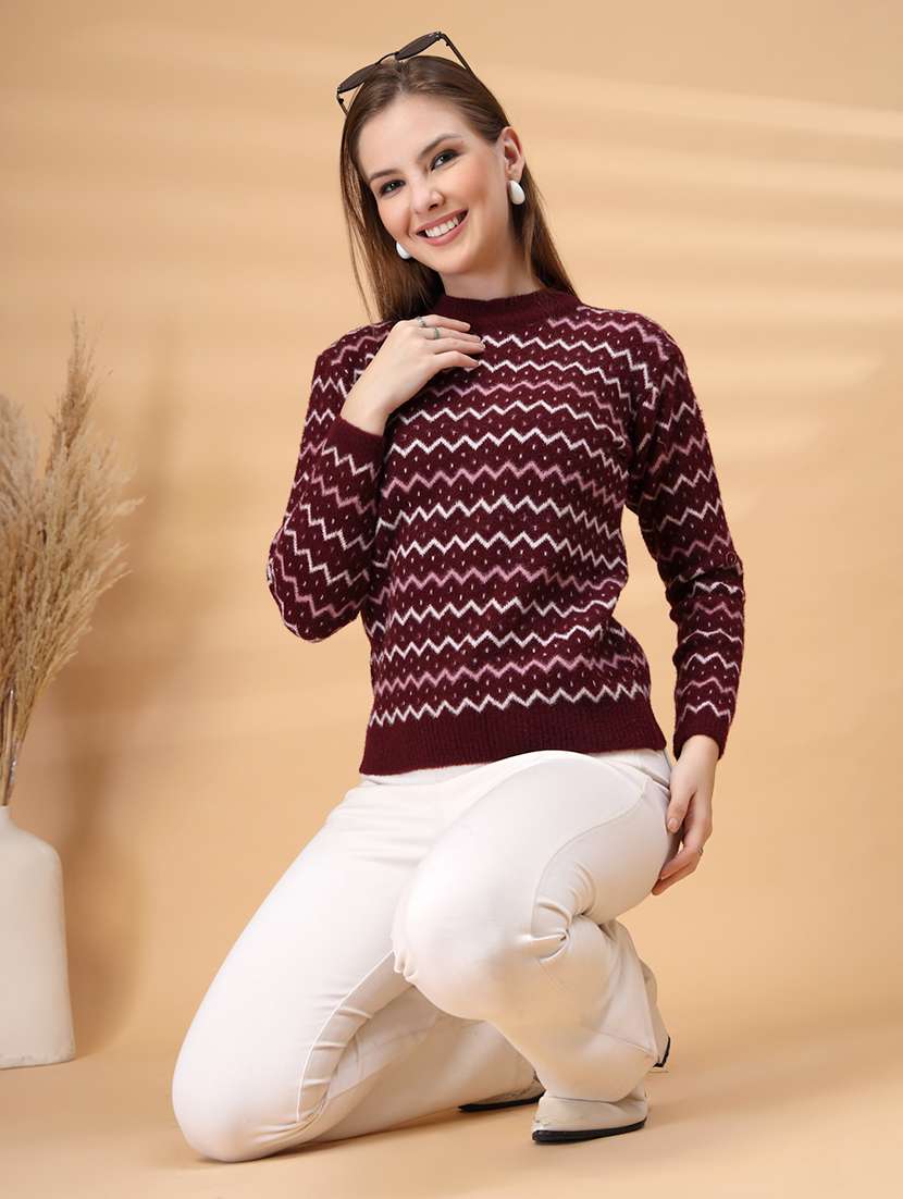 women self desigend long sleeve pullover - 22226834 -  Standard Image - 4