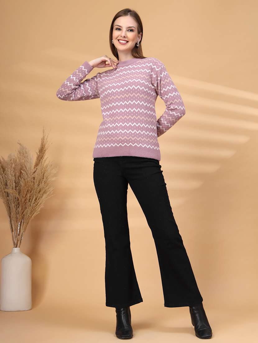 women self desigend long sleeve pullover - 22226836 -  Standard Image - 4