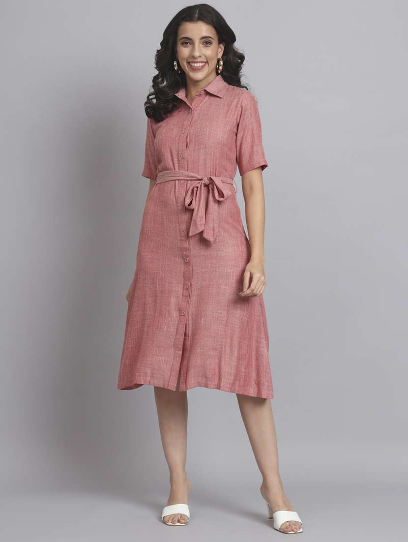 women soldi short sleeve collared shirt dress