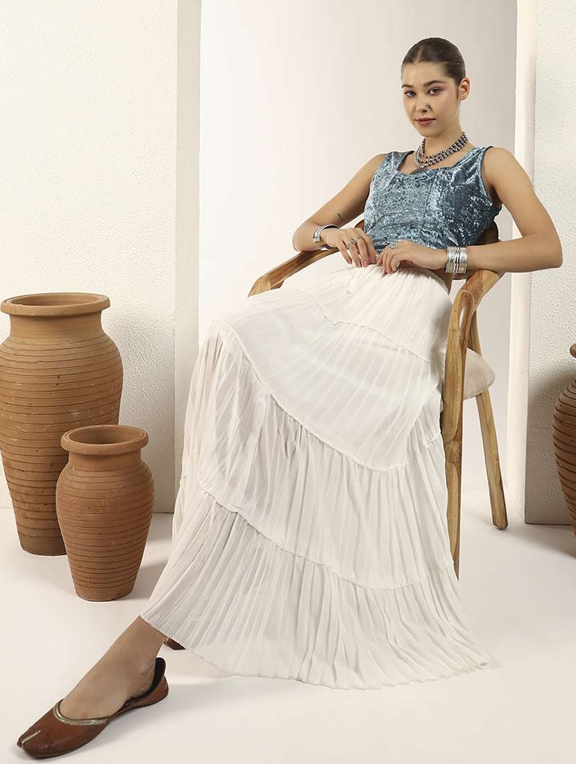 women solid sleeveless stitched blouse - 22226878 -  Standard Image - 4