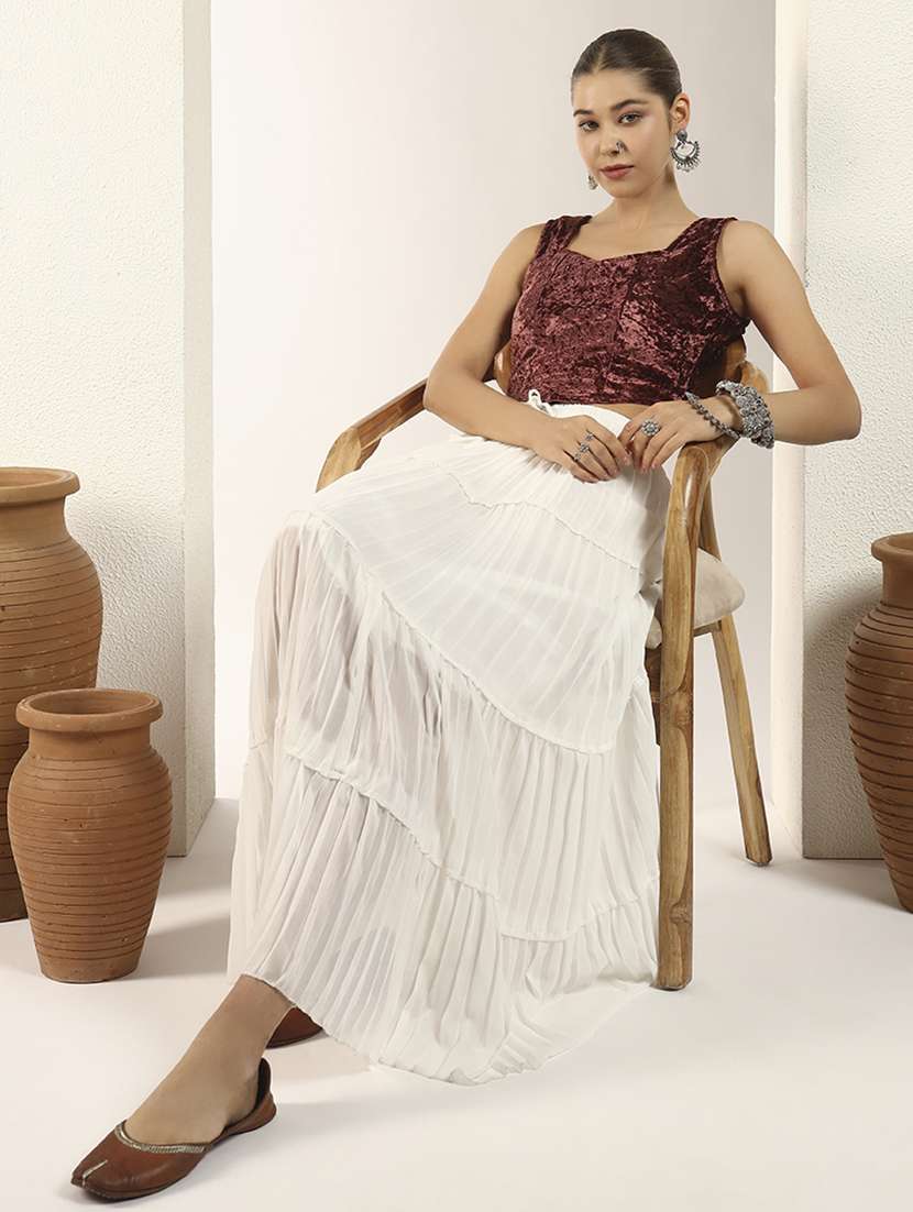 women solid sleeveless stitched blouse - 22226879 -  Standard Image - 4