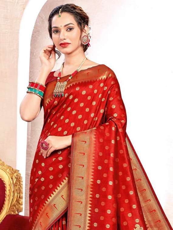 women self design paithani saree with blouse - 22227050 -  Standard Image - 1