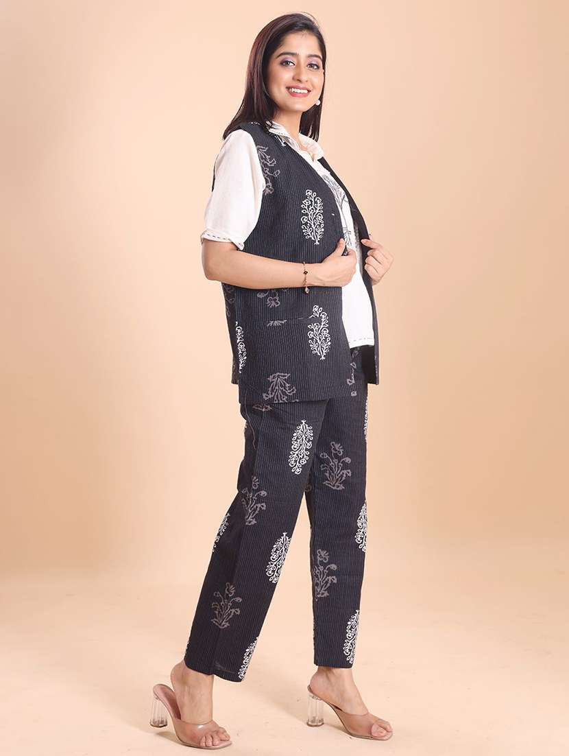 women printed top and trouser co-ord set - 22227123 -  Standard Image - 1