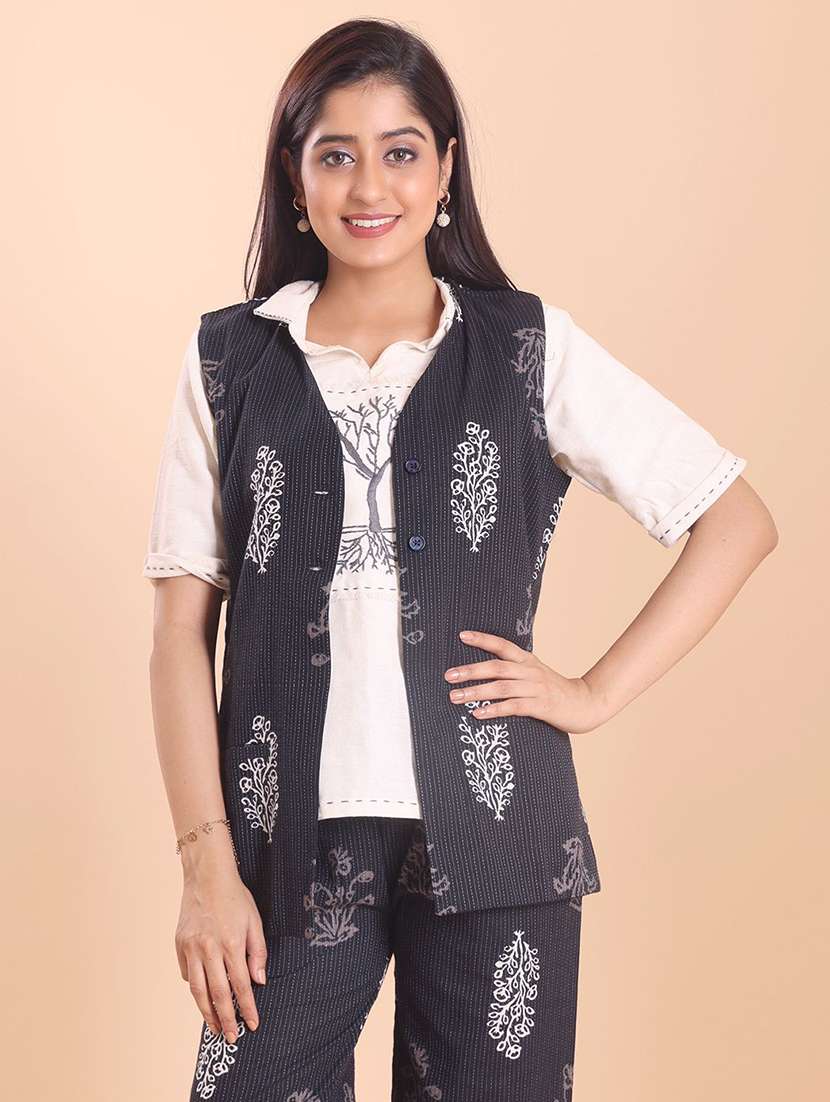 women printed top and trouser co-ord set - 22227123 -  Standard Image - 4