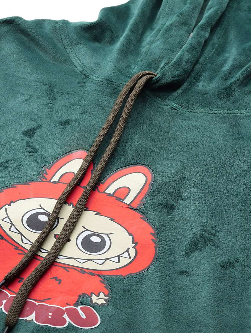 women printed long sleeve hooded sweatshirt - 22227124 -  Standard Image - 4