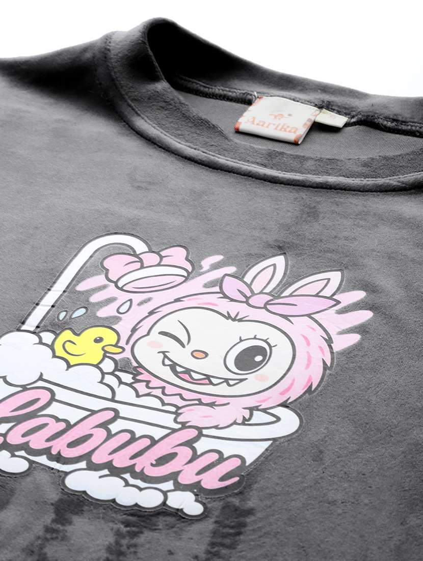 women printed long sleeve sweatshirt - 22227125 -  Standard Image - 4