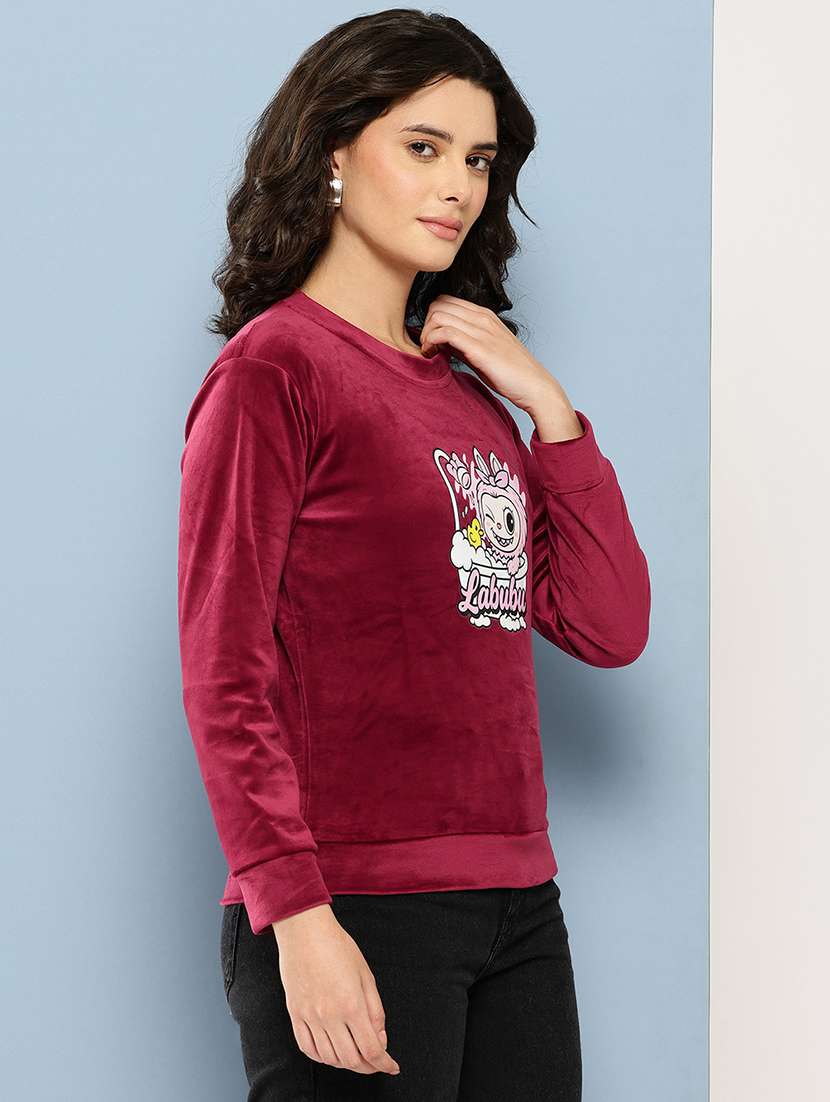 women printed long sleeve sweatshirt - 22227126 -  Standard Image - 1