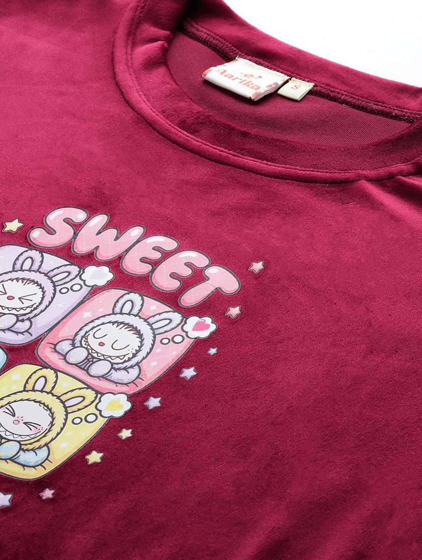 women printed long sleeve sweatshirt - 22227127 -  Standard Image - 4