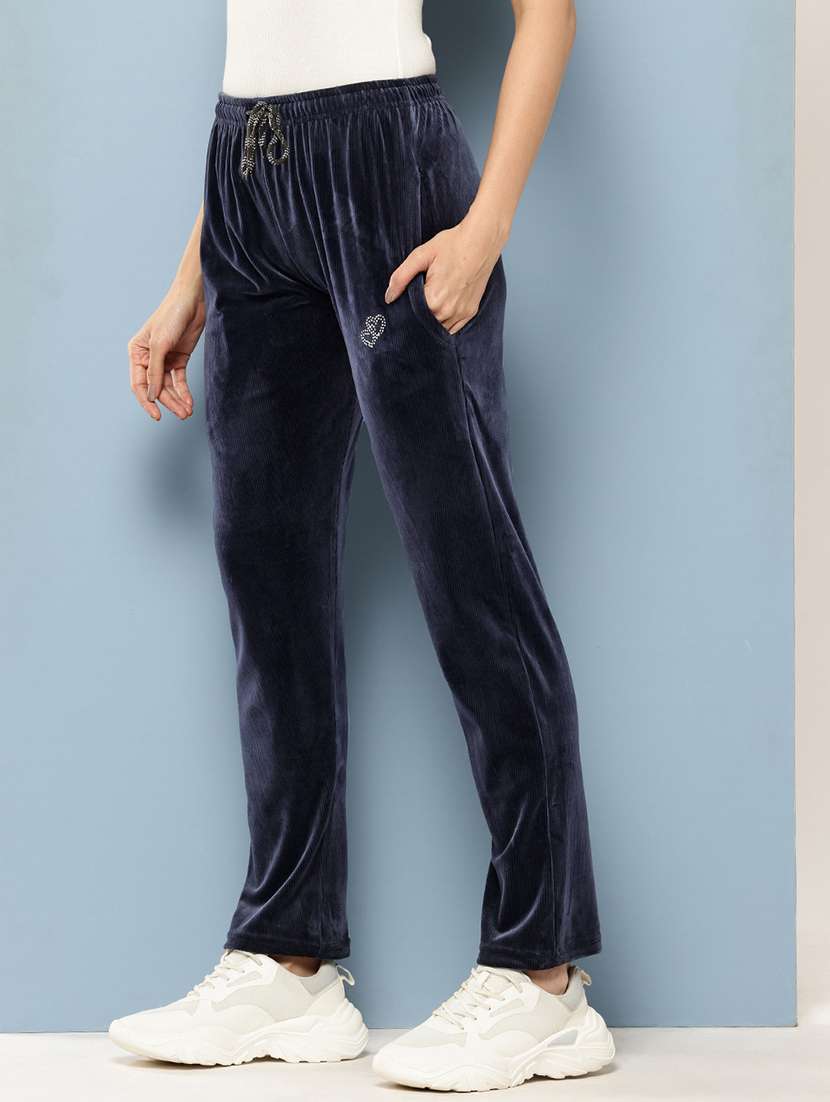 women solid mid rise loungewear pajama - 22227132 -  Standard Image - 1