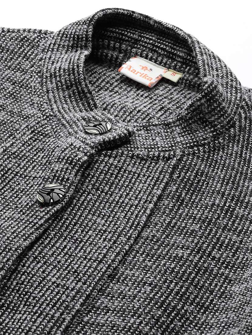 women self design long sleeve cardigan - 22227142 -  Standard Image - 4