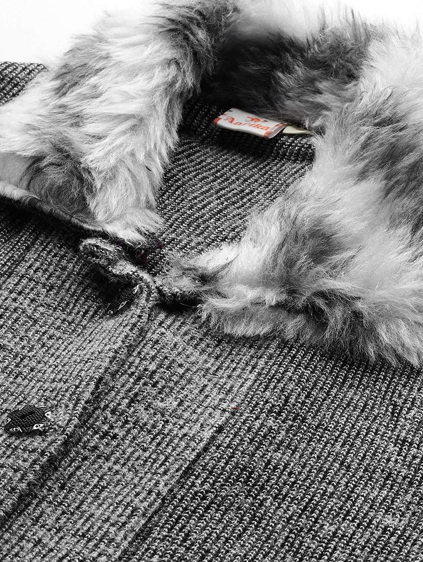 women self design long sleeve cardigan - 22227143 -  Standard Image - 4