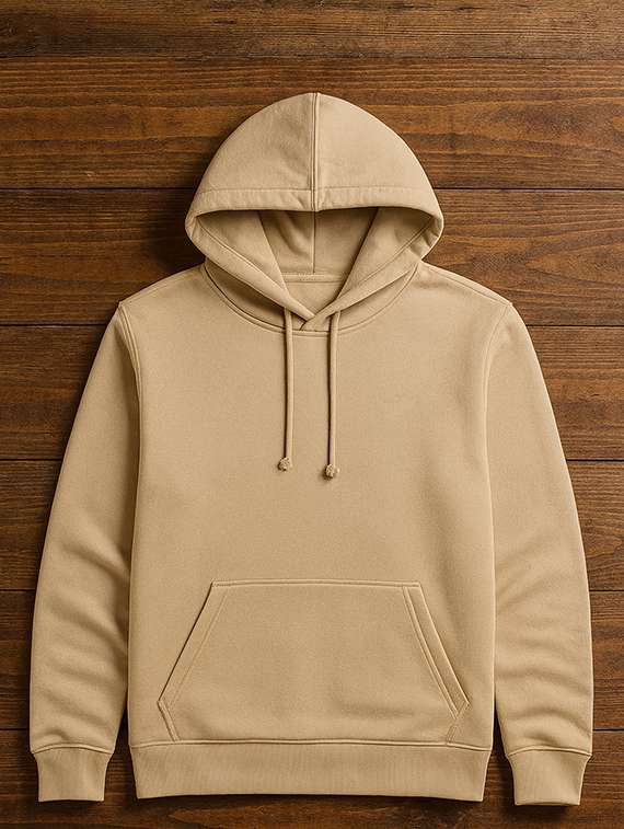 beige fleece plain sweatshirt - 22227191 -  Standard Image - 4
