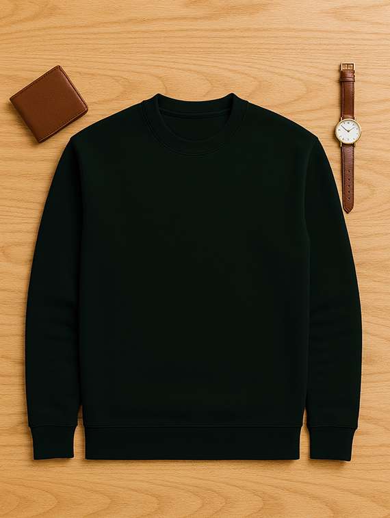 men solid long sleeve regular fit sweatshirt - 22227200 -  Standard Image - 4