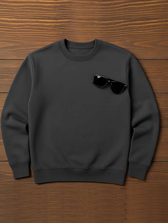 men solid long sleeve regular fit sweatshirt - 22227201 -  Standard Image - 4