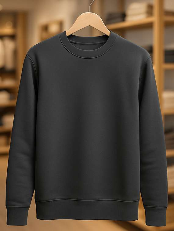men solid long sleeve regular fit sweatshirt - 22227217 -  Standard Image - 4