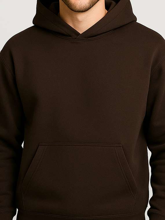 men solid long sleeve hooded sweatshirt - 22227241 -  Standard Image - 4