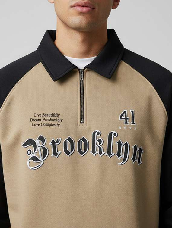 men color block long sleeve regular fit sweatshirt - 22227260 -  Standard Image - 4