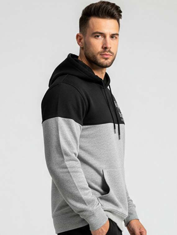 men color block long sleeve regular fit sweatshirt - 22227269 -  Standard Image - 1