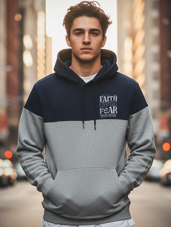 men color block long sleeve regular fit sweatshirt - 22227270 -  Standard Image - 1