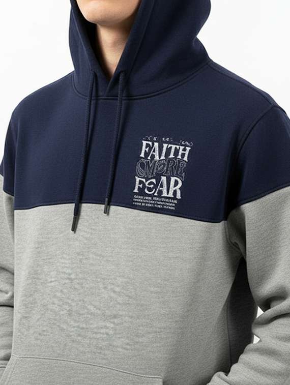 men color block long sleeve regular fit sweatshirt - 22227295 -  Standard Image - 4