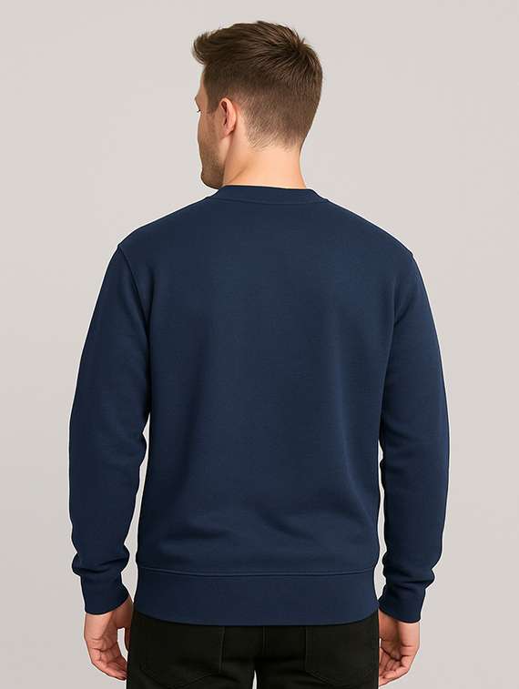 men chest print long sleeve regular fit sweatshirt - 22227313 -  Standard Image - 1