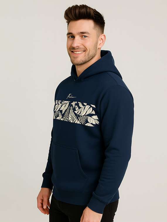 men chest print long sleeve regular fit sweatshirt - 22227318 -  Standard Image - 1