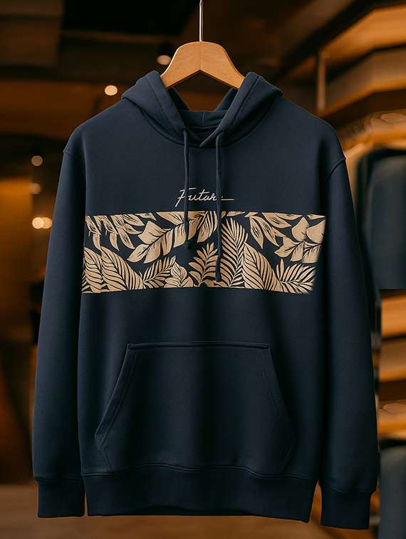 men chest print long sleeve regular fit sweatshirt - 22227318 -  Standard Image - 4