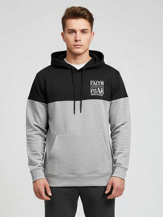 men color block long sleeve regular fit sweatshirt