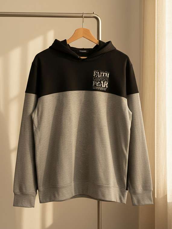 men color block long sleeve regular fit sweatshirt - 22227319 -  Standard Image - 4