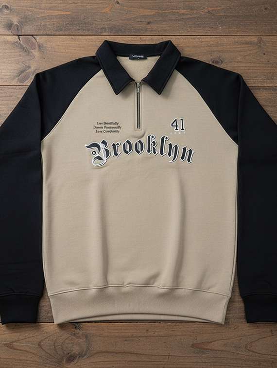 men color block long sleeve regular fit sweatshirt - 22227335 -  Standard Image - 4