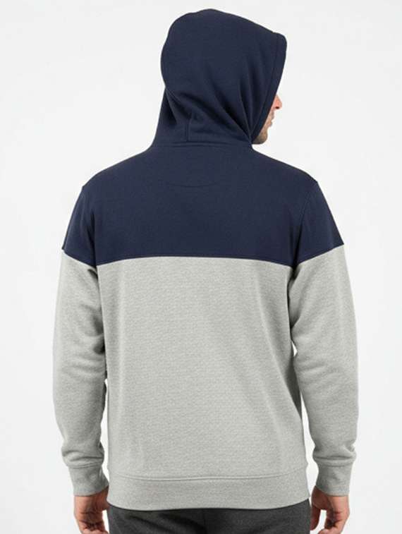 men color block long sleeve regular fit sweatshirt - 22227345 -  Standard Image - 1