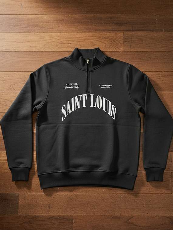 men front print long sleeve regular fit sweatshirt - 22227352 -  Standard Image - 4