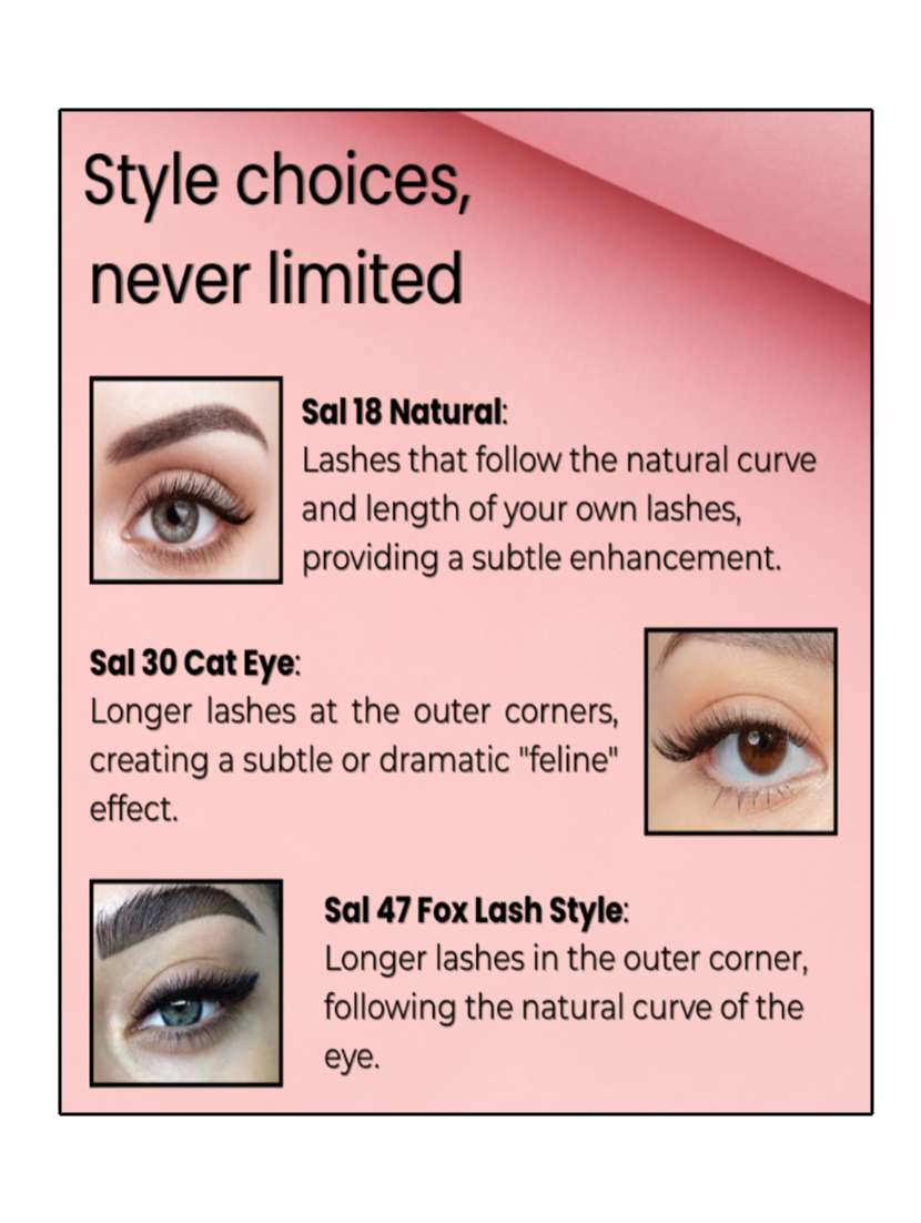 bobi self adhesive eyelashes sa47 outer edge lift bold curved look no glue reusable stick on - 22227358 -  Standard Image - 6