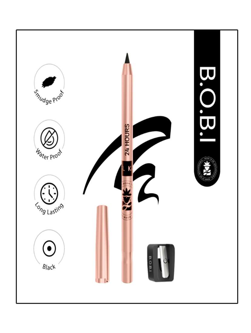 bobi 24 hours kajal delivers intense black definition with a creamy glide-on formula that enhances any eye shape - 22227367 -  Standard Image - 1