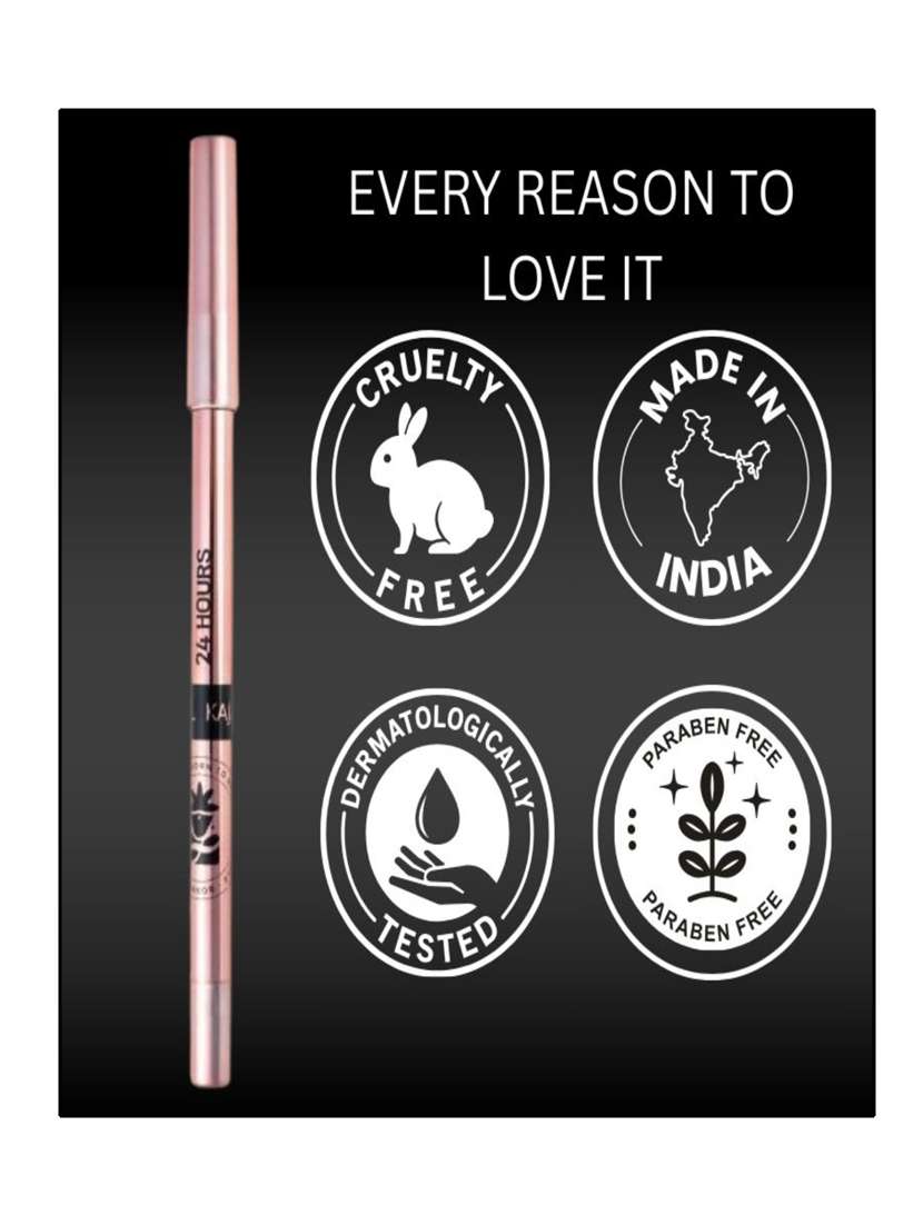 bobi 24 hours kajal delivers intense black definition with a creamy glide-on formula that enhances any eye shape - 22227367 -  Standard Image - 4
