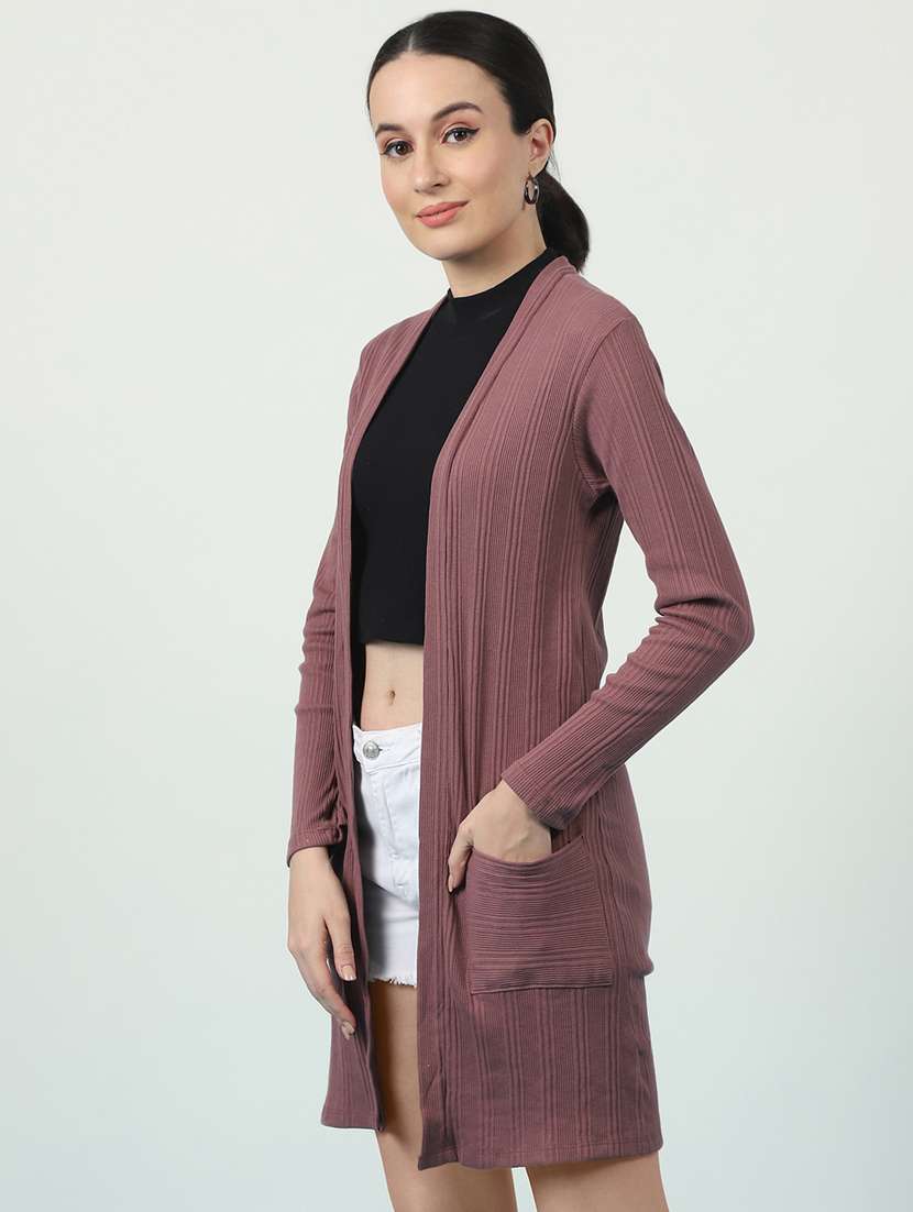 women self designed long sleeve shrug - 22227459 -  Standard Image - 1
