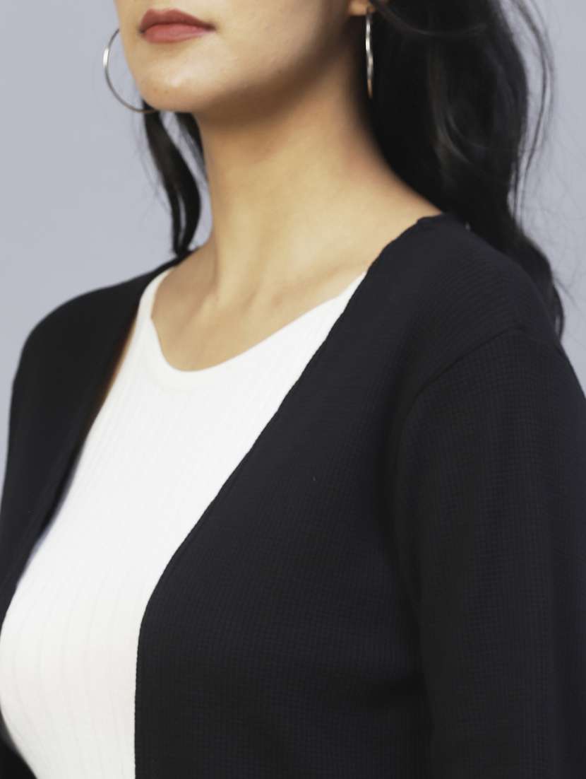 women self designed long sleeve shrug - 22227462 -  Standard Image - 4