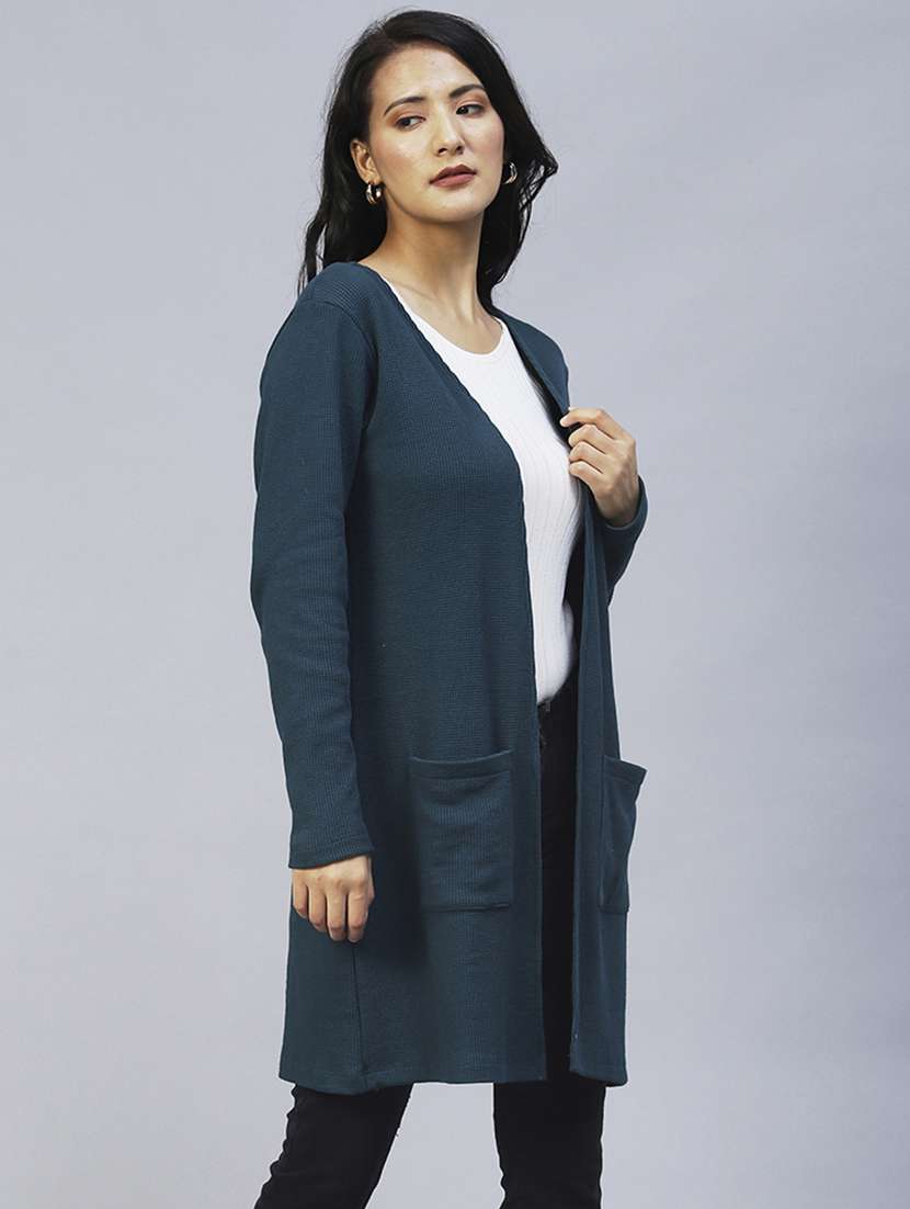 women self designed long sleeve shrug - 22227463 -  Standard Image - 1