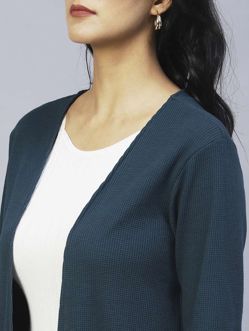 women self designed long sleeve shrug - 22227463 -  Standard Image - 4