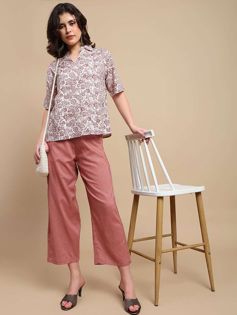 women printed short sleeve regular top - 22227472 -  Standard Image - 4