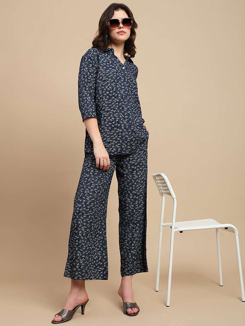 women printed three quarter sleeve a-line ethnic top - 22227482 -  Standard Image - 4