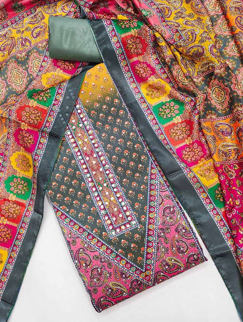 women printed unstitched suit set - 22227522 -  Standard Image - 1
