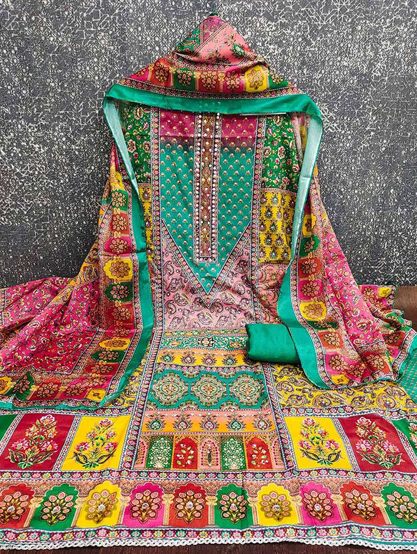 women printed unstitched suit set - 22227525 -  Standard Image - 1