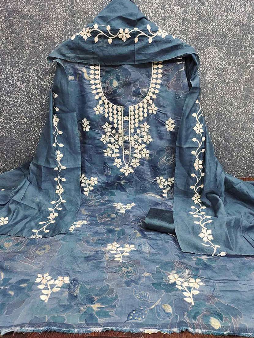 women floral embroidered unstitched suit set - 22227574 -  Standard Image - 1