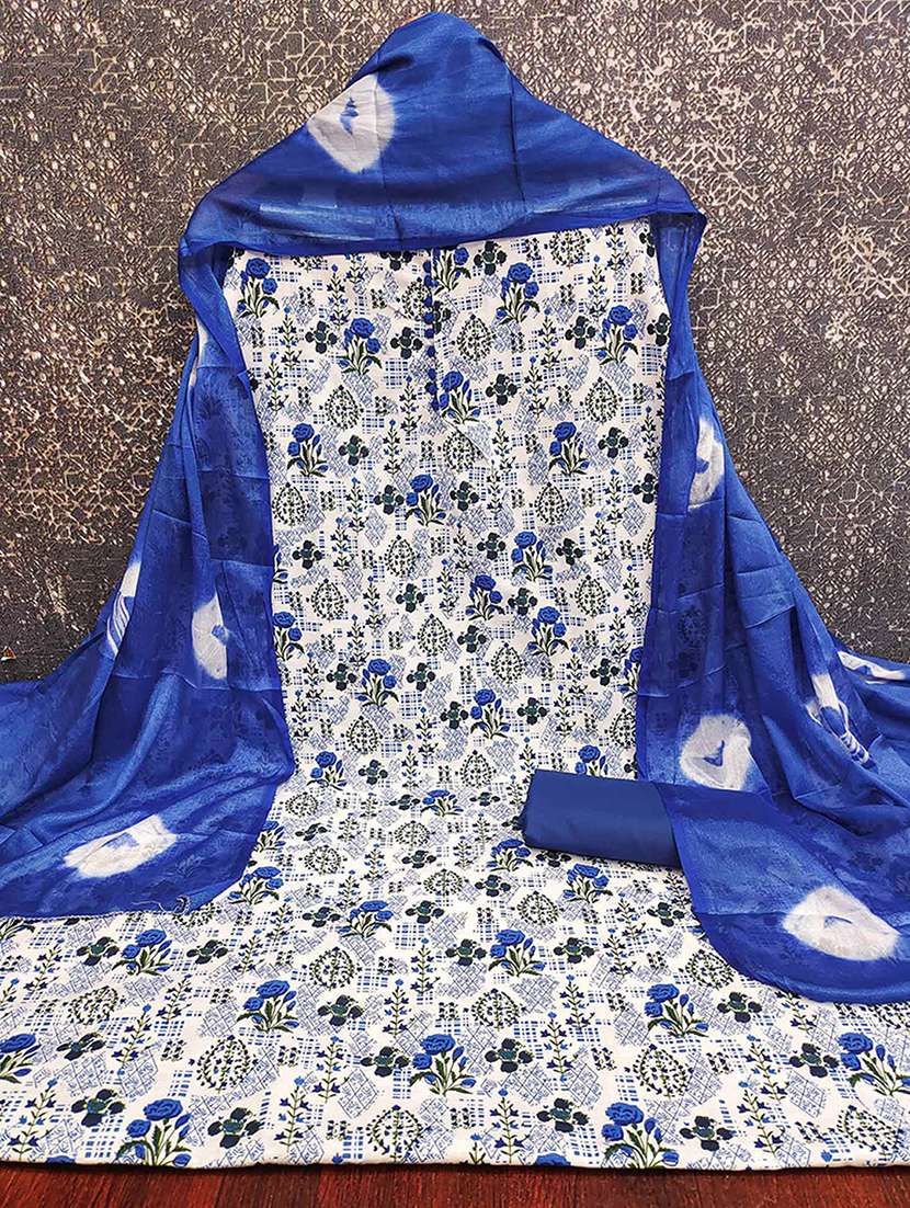 women printed unstitched suit set - 22227580 -  Standard Image - 1