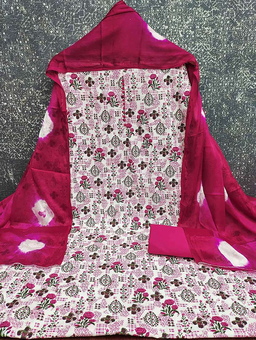 women printed unstitched suit set - 22227582 -  Standard Image - 1