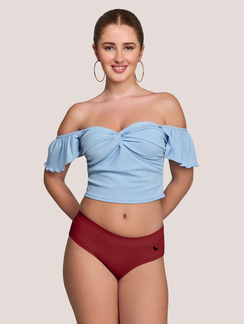 women pack of 2 solid mid rise panty - 22227630 -  Standard Image - 1