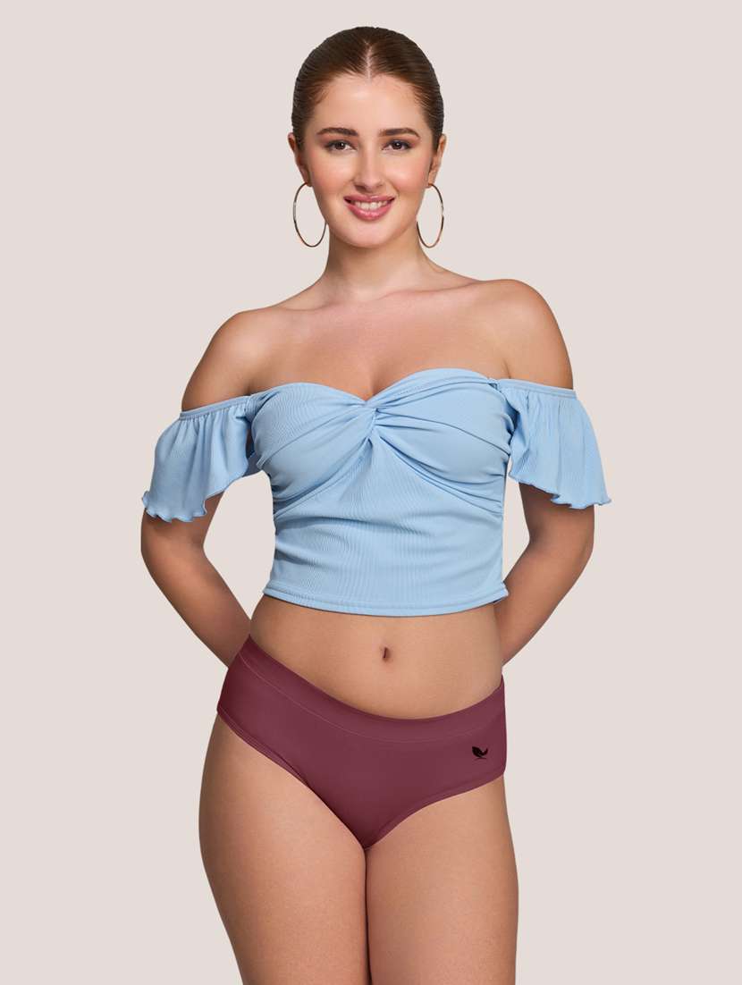 women pack of 2 solid mid rise panty - 22227630 -  Standard Image - 4